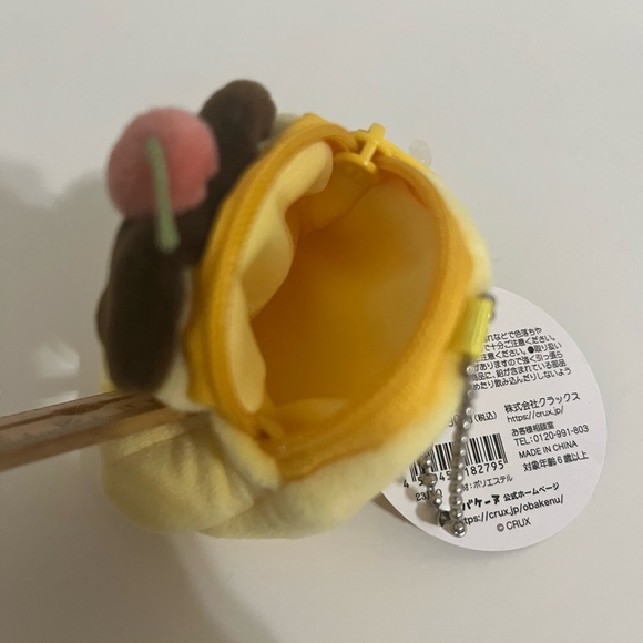 Obakenu NUIGURUMI Pudding Mini Coin Purse - Picture 4 of 6